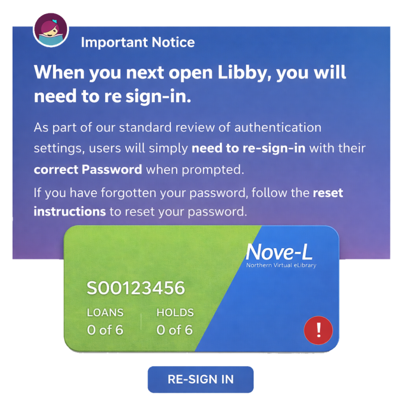 Libby Password Update